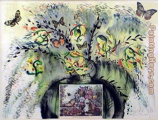 Salvador Dali Les fleurs et fruite